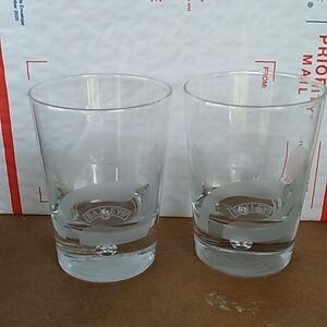 Baileys Irish Cream low ball heavy bubble btm tumbler barware glasses